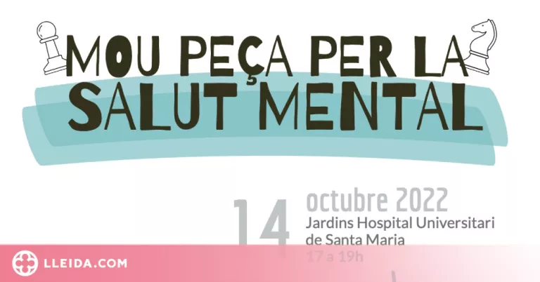 Organitzen una tarda d'escacs al jardí de l'Hospital Santa Maria per la salut mental