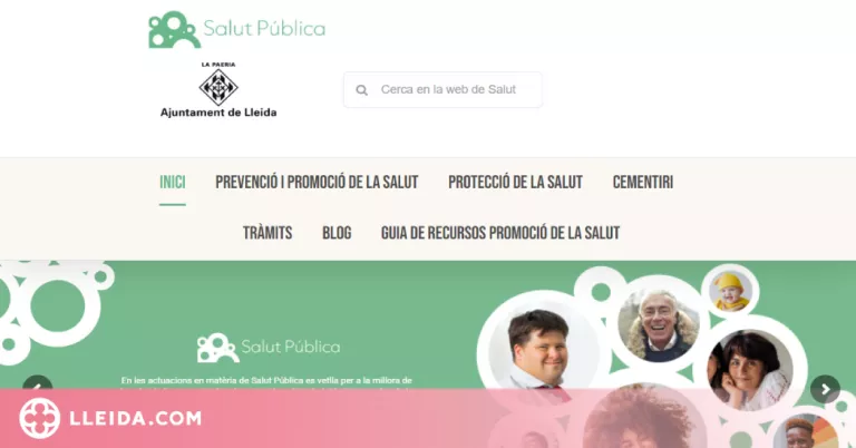 La Regidoria de Salut Pública de la Paeria renova la imatge de la pàgina web
