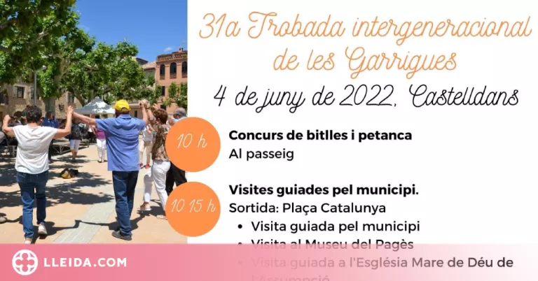Les Garrigues celebra la trobada Intergeneracional a Castelldans