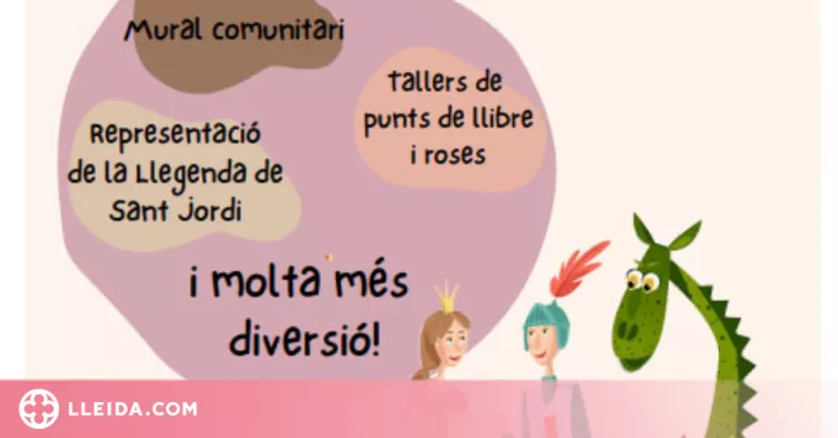 Mural comunitari del drac de Sant Jordi a la Bordeta