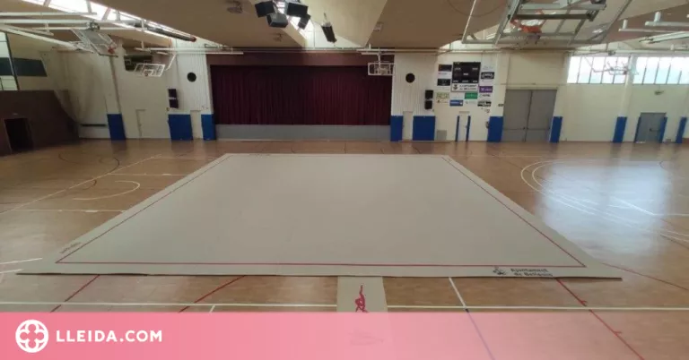 Bellpuig estrena un tapís per a competicions de gimnàstica rítmica