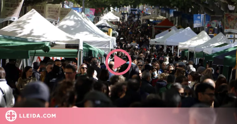 ⏯️ Sant Jordi es torna a viure als carrers de Lleida sense mascareta