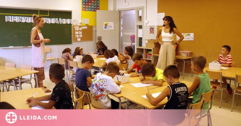⏯️ Un 60% dels alumnes d'una escola de Lleida s'acullen a l'hora de lleure el primer dia de classe