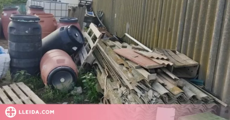 Localitzen un abocador il·legal d'amiant als Alamús