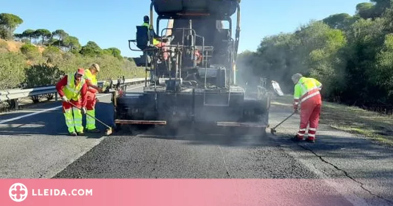 Transport licita per més de 14 milions d'euros la rehabilitació del ferm a l'A-2 al Segrià