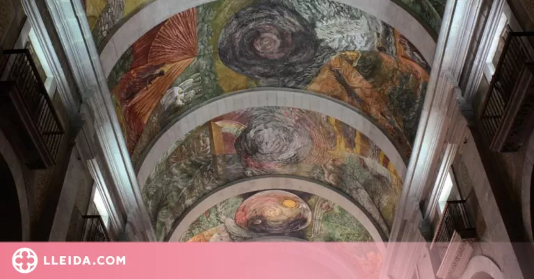 Josep Minguell finalitza a Tàrrega un dels majors conjunts de pintura mural al fresc del món