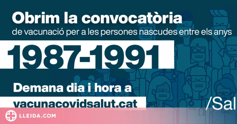Els ciutadans de 30 a 34 anys poden demanar cita per vacunar-se des d'aquest dilluns