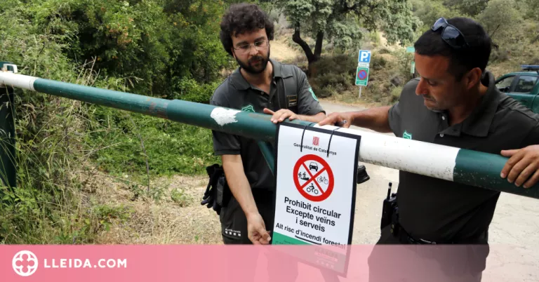 ⏯️ Els Agents Rurals tanquen els accessos al Montsec i la Baronia de Rialb pel risc d'incendi