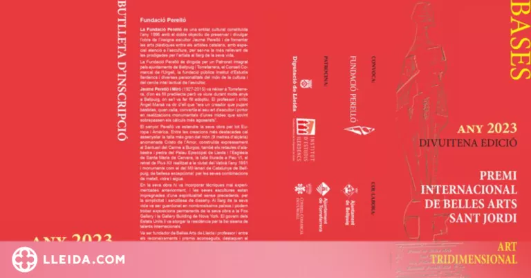 S'obre el termini per a presentar les obres al Premi de Belles Arts Sant Jordi