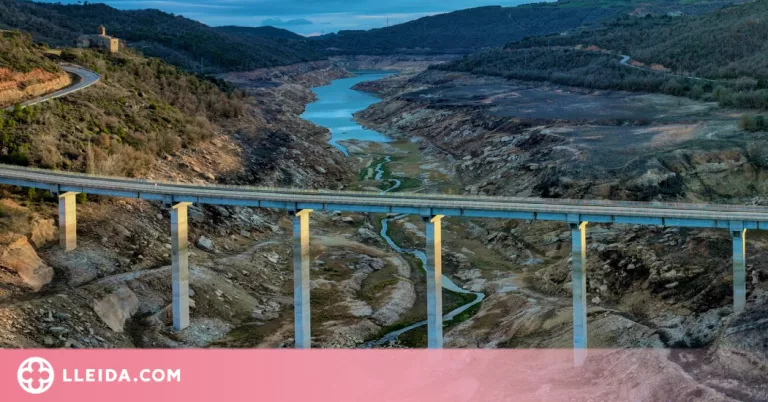 ⏯️ L'extraordinari estat de sequera del Pantà de Rialb, només a l'11% de la seva capacitat total