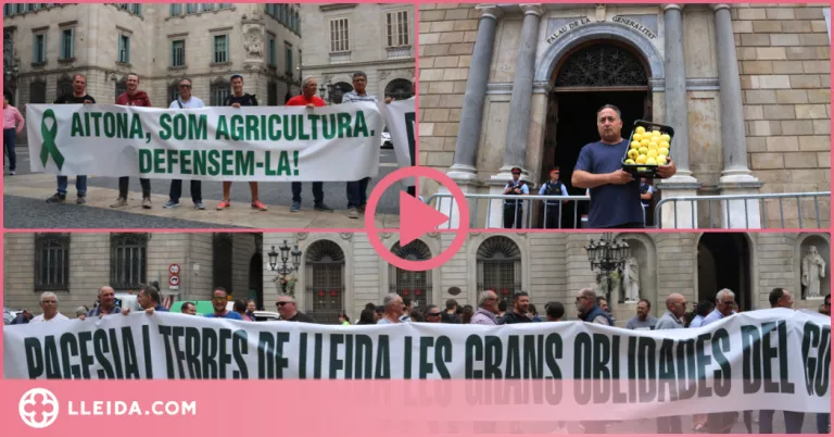 ⏯️ La pagesia de Lleida protesta davant la Generalitat