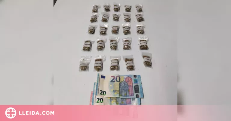 Dos detinguts per tinença de drogues al Centre Històric de Lleida