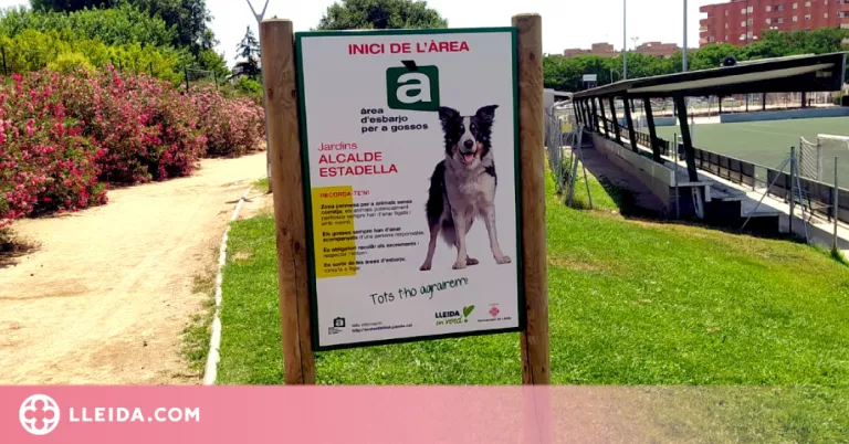 La Paeria senyalitza una àrea d'esbarjo per a gossos a Balàfia