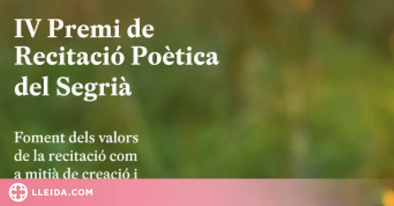 Oberta la convocatòria del IV Premi de Recitació Poètica del Segrià