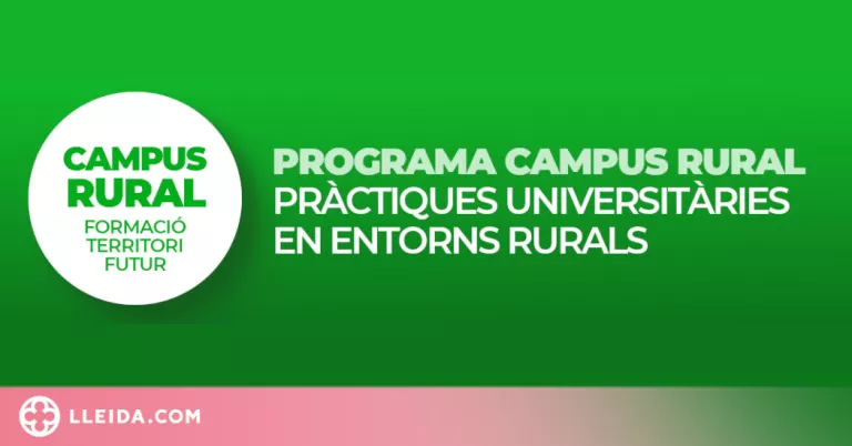 La UdL ofereix pràctiques remunerades per treballar en empreses i entitats de zones rurals
