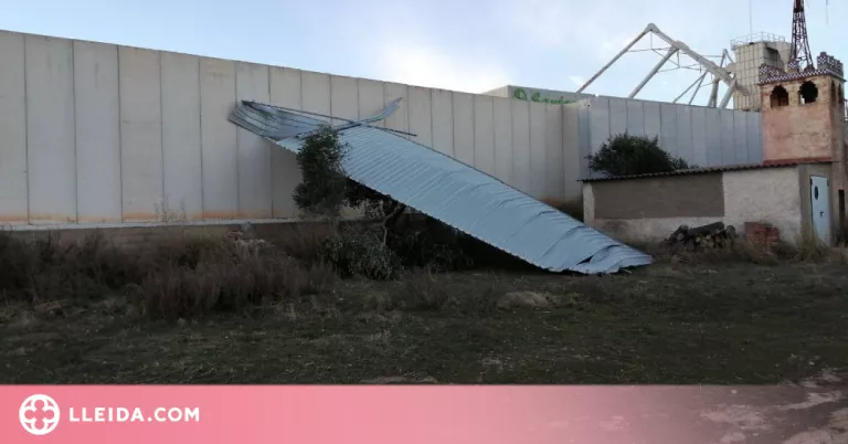 Els Bombers reben diversos avisos per danys a causa del fort vent a Lleida