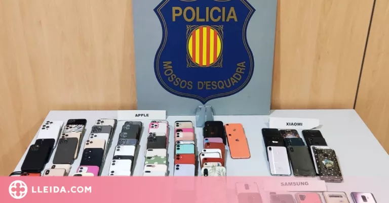 Detinguts dos joves pel robatori de 82 telèfons mòbils en una discoteca