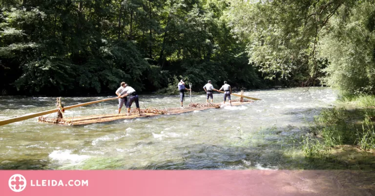 ⏯️ La Pobla de Segur torna a rememorar l'antic transport fluvial de la fusta