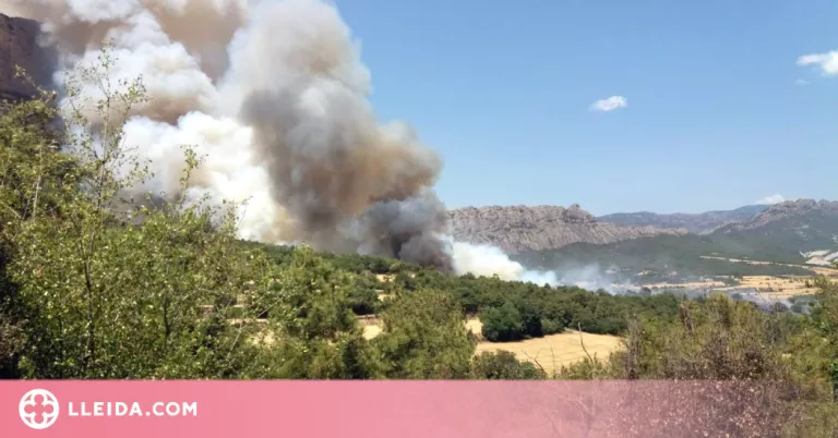 Extingit l'incendi de Peramola, que ha cremat 123 hectàrees de superfície