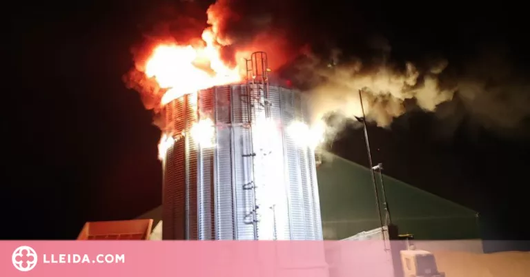 Crema la sitja d'una cooperativa a les Garrigues