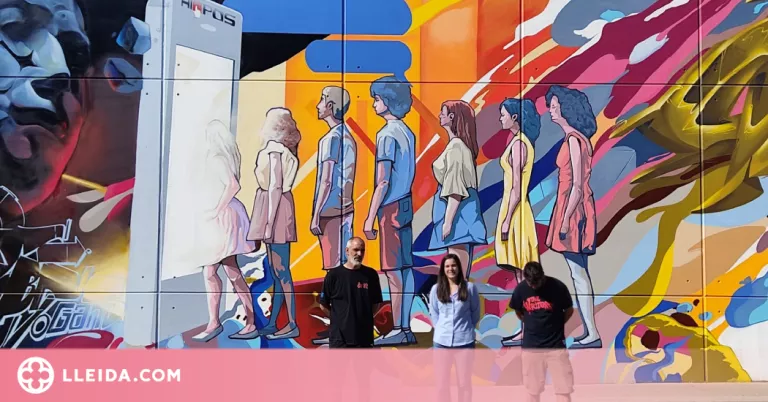 El mural "Comunicació", guanyador del 5è Torrefarrera Street Art Festival