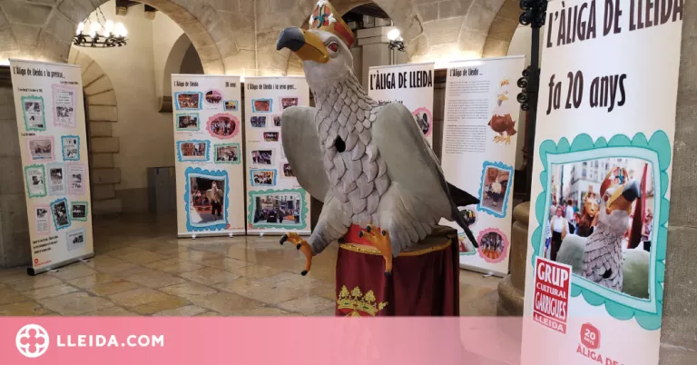 S'exposa l’Àliga de Lleida al Pati del Palau de la Paeria