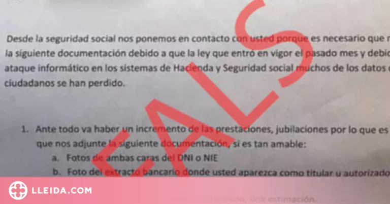 Els Mossos alerten d'una estafa a la gent gran per correu ordinari