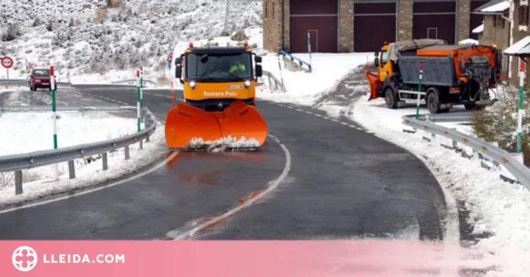 Activat el pla per garantir la mobilitat en l'època de fred, amb 121 màquines llevaneu
