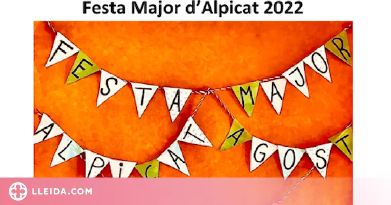 Alpicat convoca el concurs de cartells de la Festa Major 2022