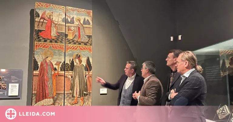 El Museu de Lleida rep dues taules gòtiques del Mestre de Vielha adquirides per la Diputació