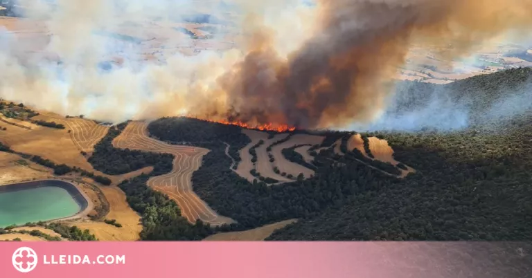 Els Bombers donen per controlat l'incendi d'Artesa de Segre