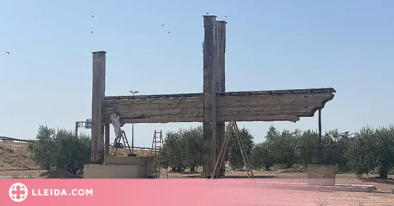 Les Borges restaura l'antiga premsa d'oli d'oliva del segle XVIII