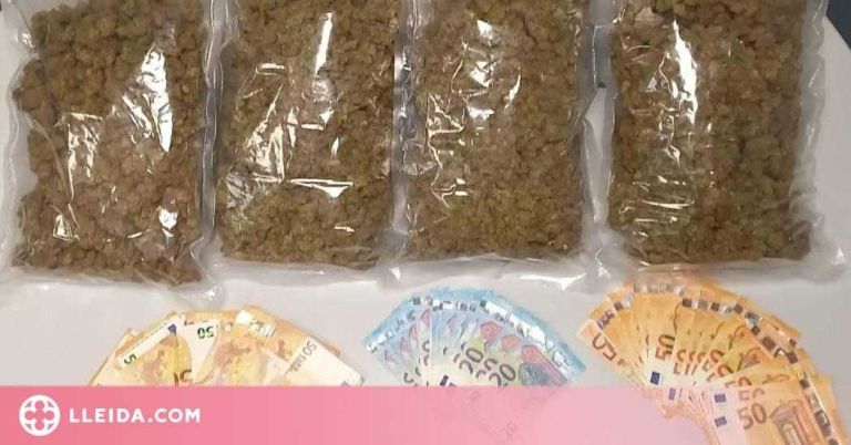 Dos detinguts al Pla d'Urgell per portar dos quilos de marihuana al maleter