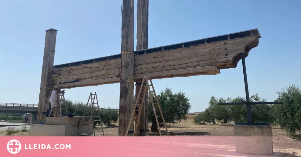 Les Borges restaura l'antiga premsa d'oli d'oliva del segle XVIII