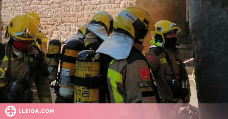 Incendi en una casa de la Noguera amb un ferit