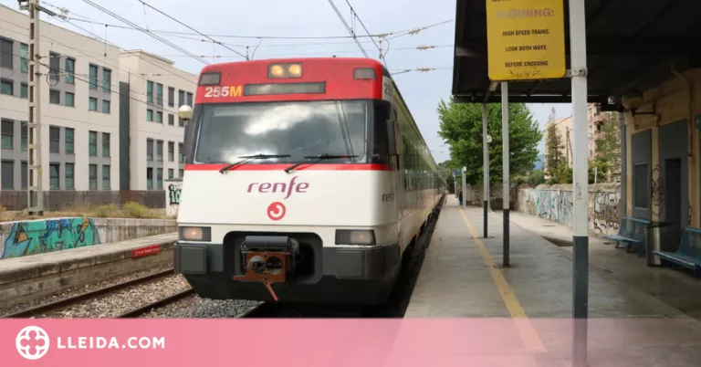 La circulació ferroviària entre Lleida i Binèfar es restablirà el dilluns