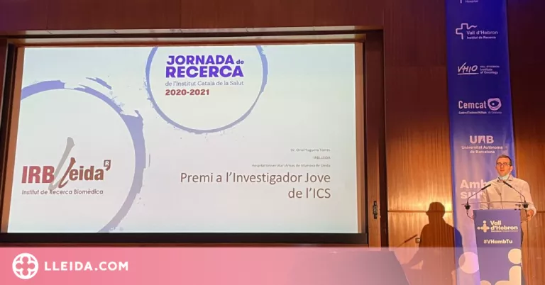 Oriol Yuguero rep el Premi a l'Investigador Jove de l'ICS 2021