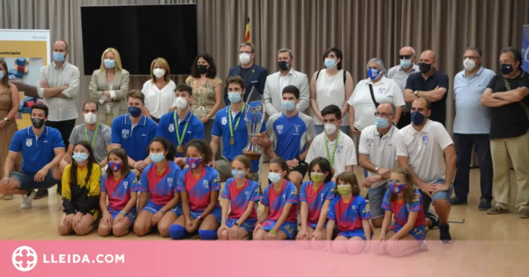 Homenatge al Lleida Llista Blava per la consecució de la tercera WS Europe Cup