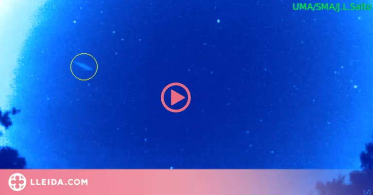 ⏯️ Detectat des d'Àger un bòlid brillant sobre el nord d'Osca