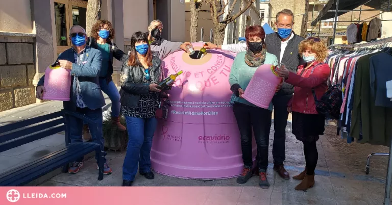 Guissona recicla vidre contra el càncer de mama