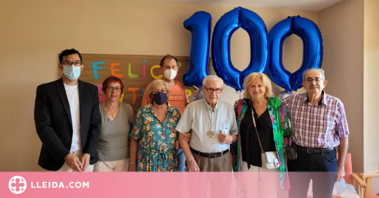 Lliuren una medalla centenària a Joaquín Mariñosa a Almenar