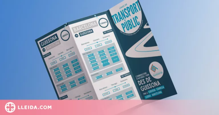 Guissona recull en un fulletó tota la informació del transport públic