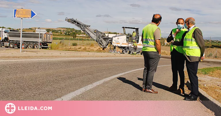 Inicien les obres de renovació del ferm en els accessos a l'A-2 variant de Lleida