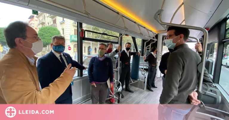 Autobusos de Lleida prova nous vehicles elèctrics
