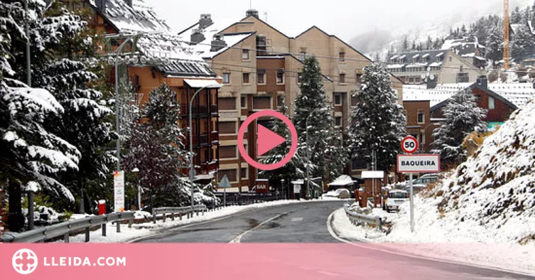 ⏯️ La nevada deixa gruixos d'entre 5 i 10 centímetres a la Vall d'Aran