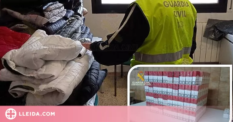 Intervenen a Lleida més de 30 mil euros en roba falsificada i tabac de contraban