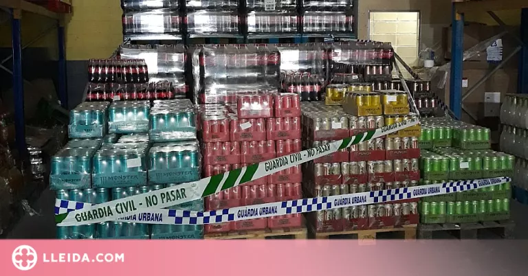 Localitzen a Lleida més de 17.200 litres de begudes ensucrades sense etiquetar