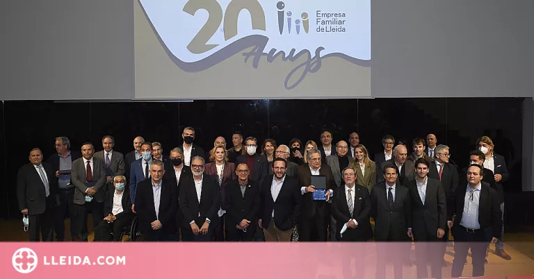 Més de 200 empresaris celebren el 20è aniversari de l'Associació Empresa Familiar de Lleida