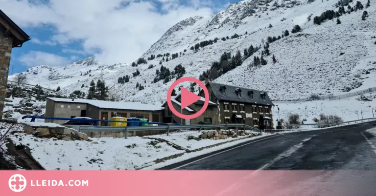 ⏯️ Lleu nevada primaveral als Pirineus