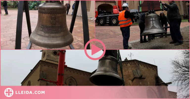 ⏯️ El monestir de les Avellanes instal·la una quarta campana per recuperar el patrimoni sonor